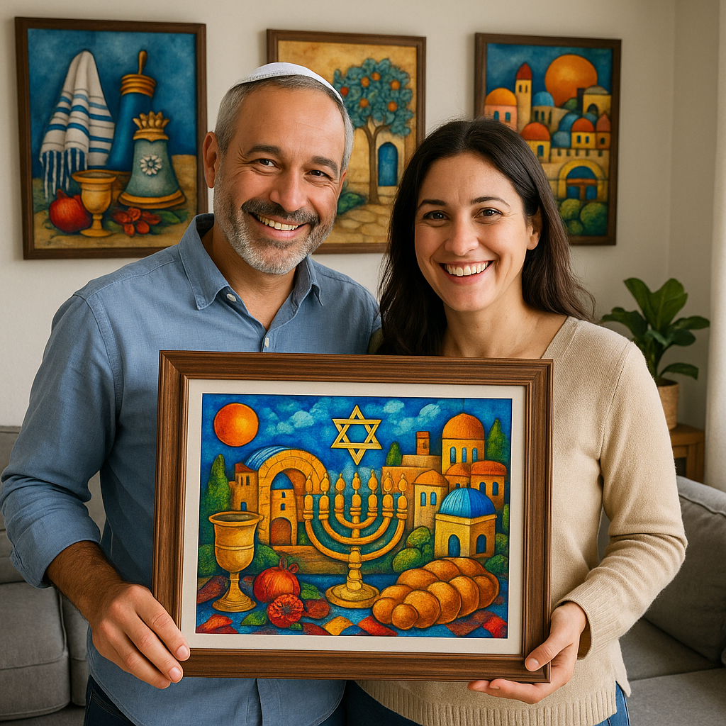 ציורי יודאיקה כפריט עיצוב לבית יהודי