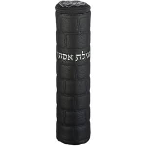 תיק למגילת אסתר פיו עם אותיות בולטות עבור קלף 31 ס"מ