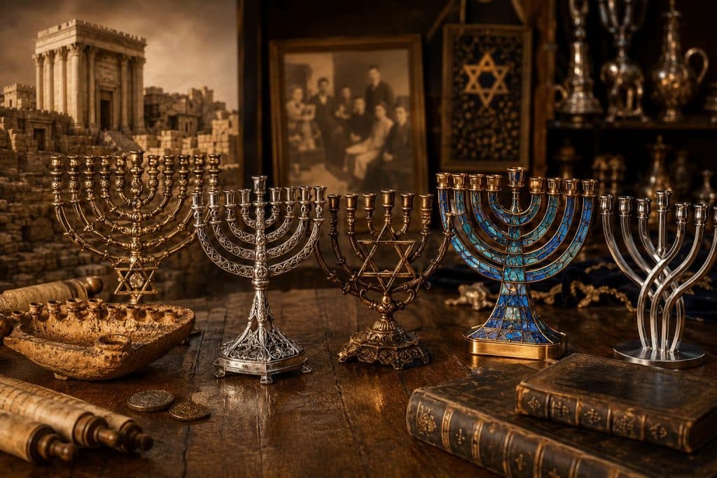חנוכיות יודאיקה נדירות חושפות עולם מרתק של מסורת, אמנות והיסטוריה יהודית. גלו כיצד חנוכיות עתיקות ומודרניות הפכו לפריטי אספנות ייחודיים